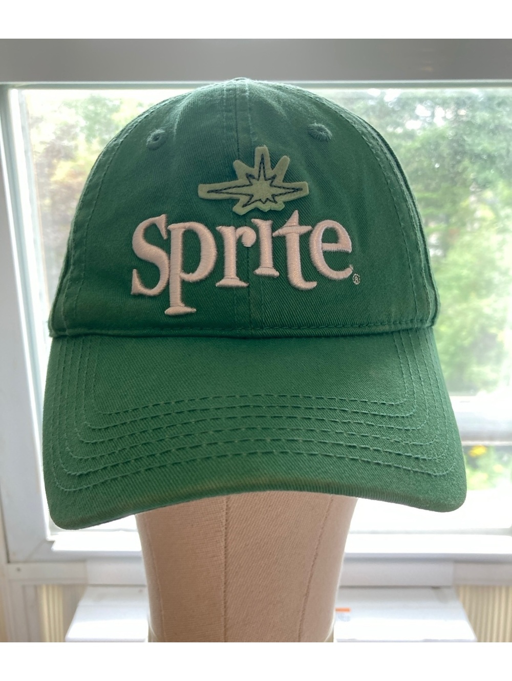 Sprite Coca Cola ANOMA Green Embroidered Logo Adjustable Velcro Hat Cap